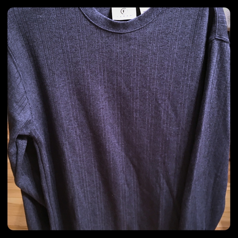 Men’s blue pullover shirt LS Farah
